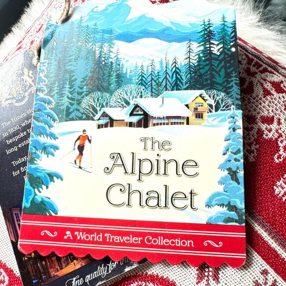 Hines Of Oxford Luxury Tapestry Accent Pillow Heart  Bird Faux Fur 18" New - Picture 3 of 8